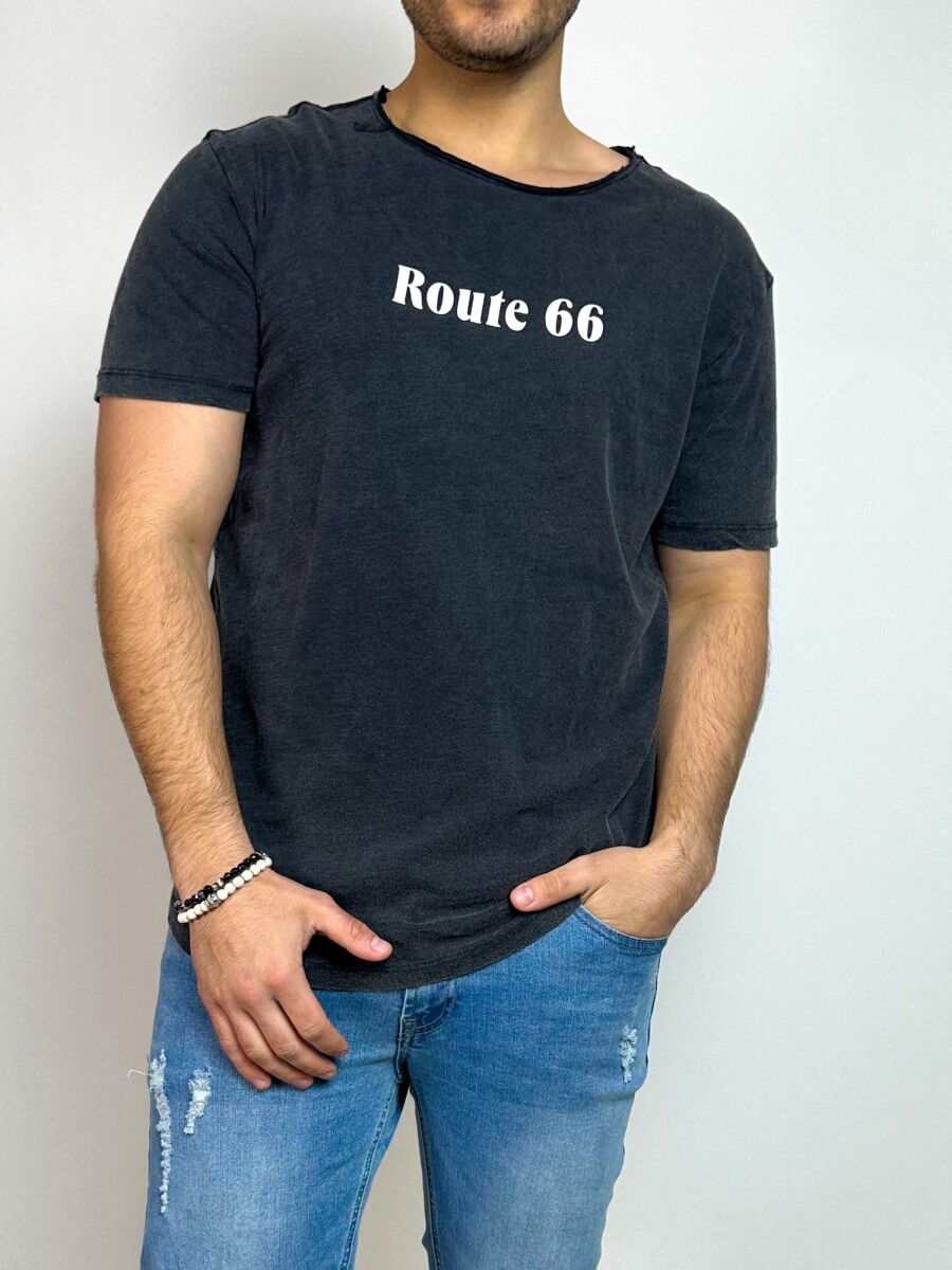T-Shirt con logo frontal Marin - Negro 