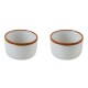 Set x2 Ramequin cerámica 9x5,5 cm BLANCO