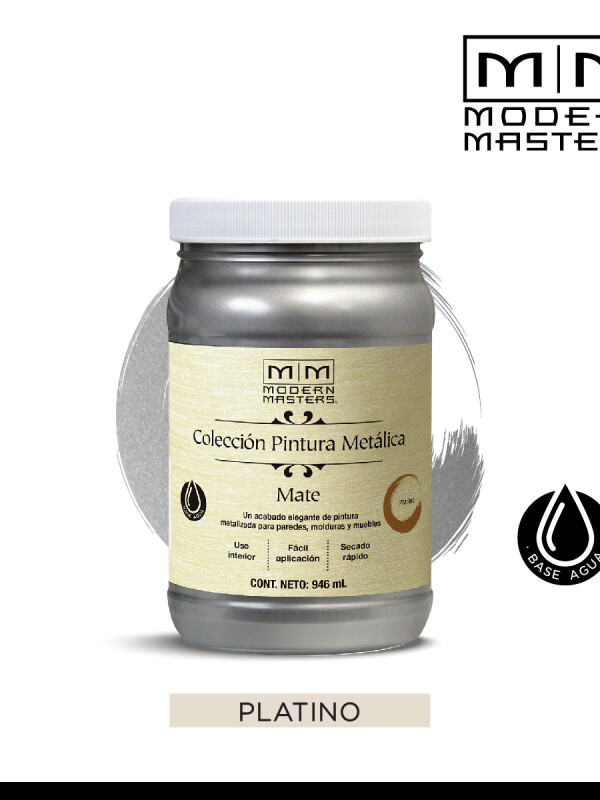 MODERN MASTERS METALICA MATE PLATINO 0.946 ML N/A
