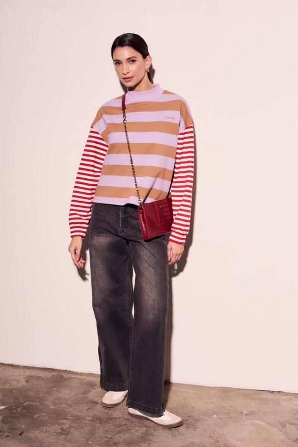 Sweater Rayado Combinado Multi