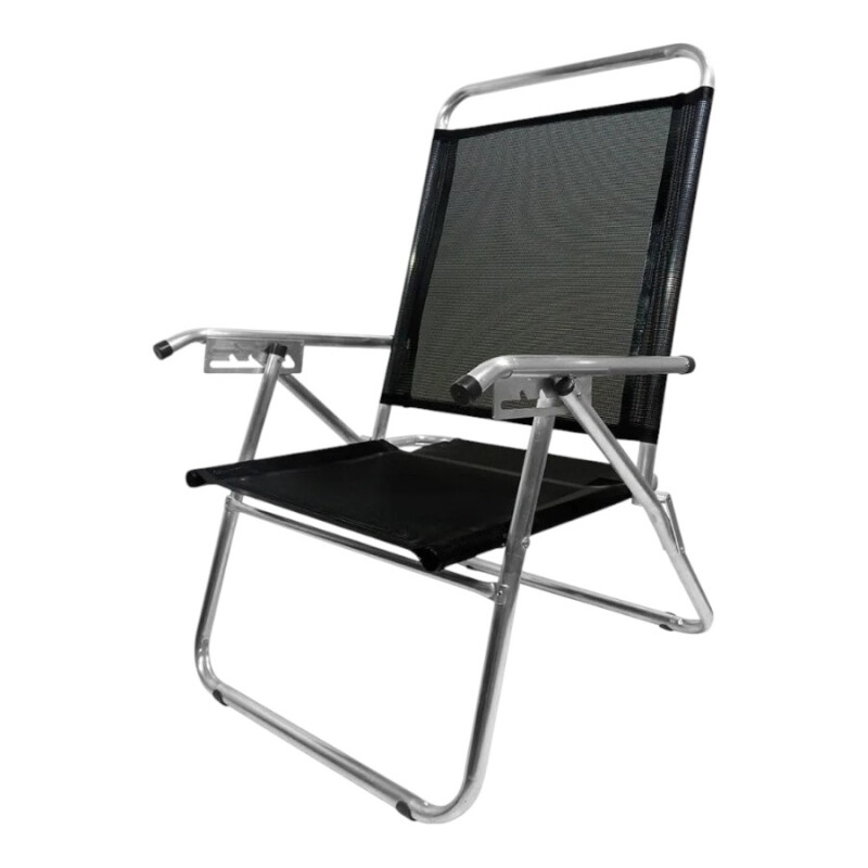 Sillón Aluminio Reforzado King Zaka Negro