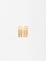Pendientes Efecto Cascada beige