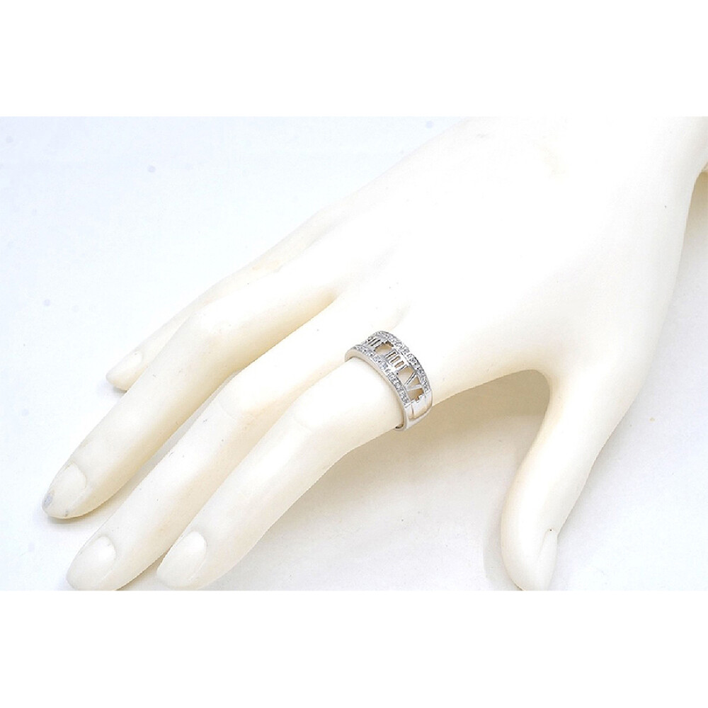 Anillo Oro 18K Blanco Y Brillantes Anillo Oro 18K Blanco Y Brillantes