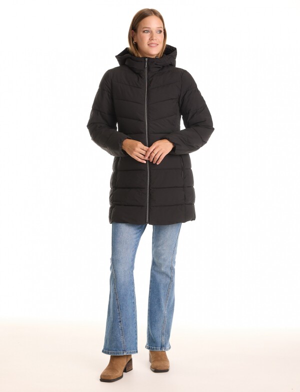 Campera Abrigo Puffe NEGRO