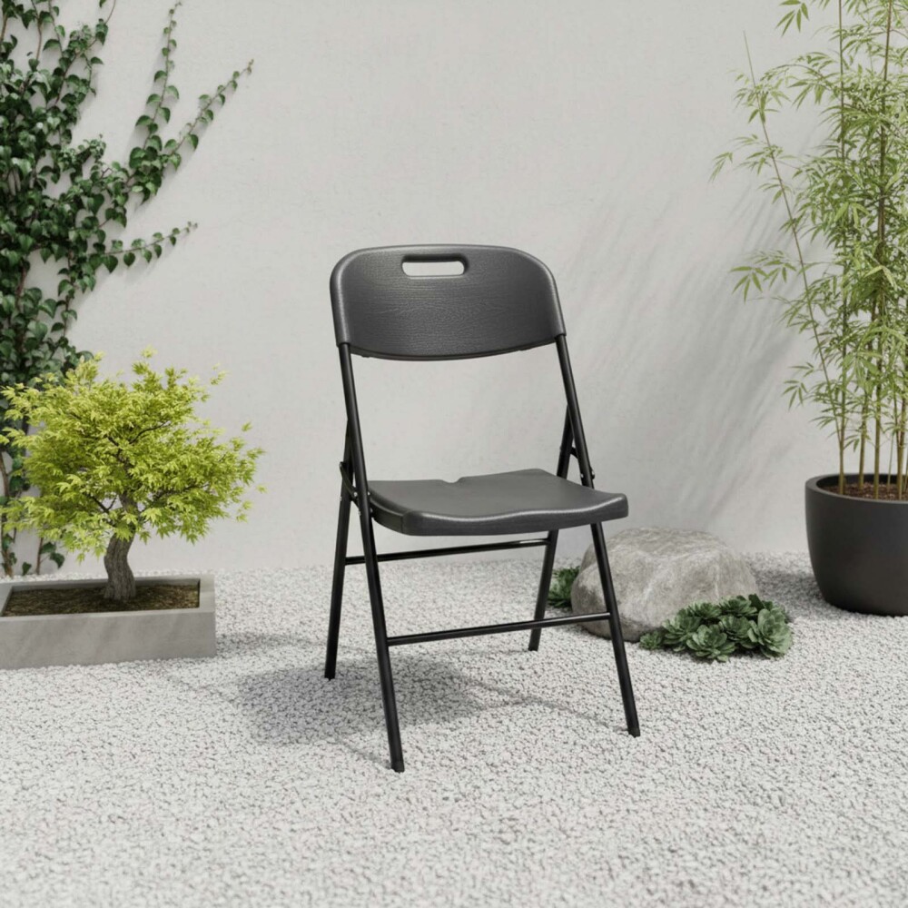 SILLA PLEGABLE POLIETILENO-ALTA-DENSIDAD NEGRO AVEO
