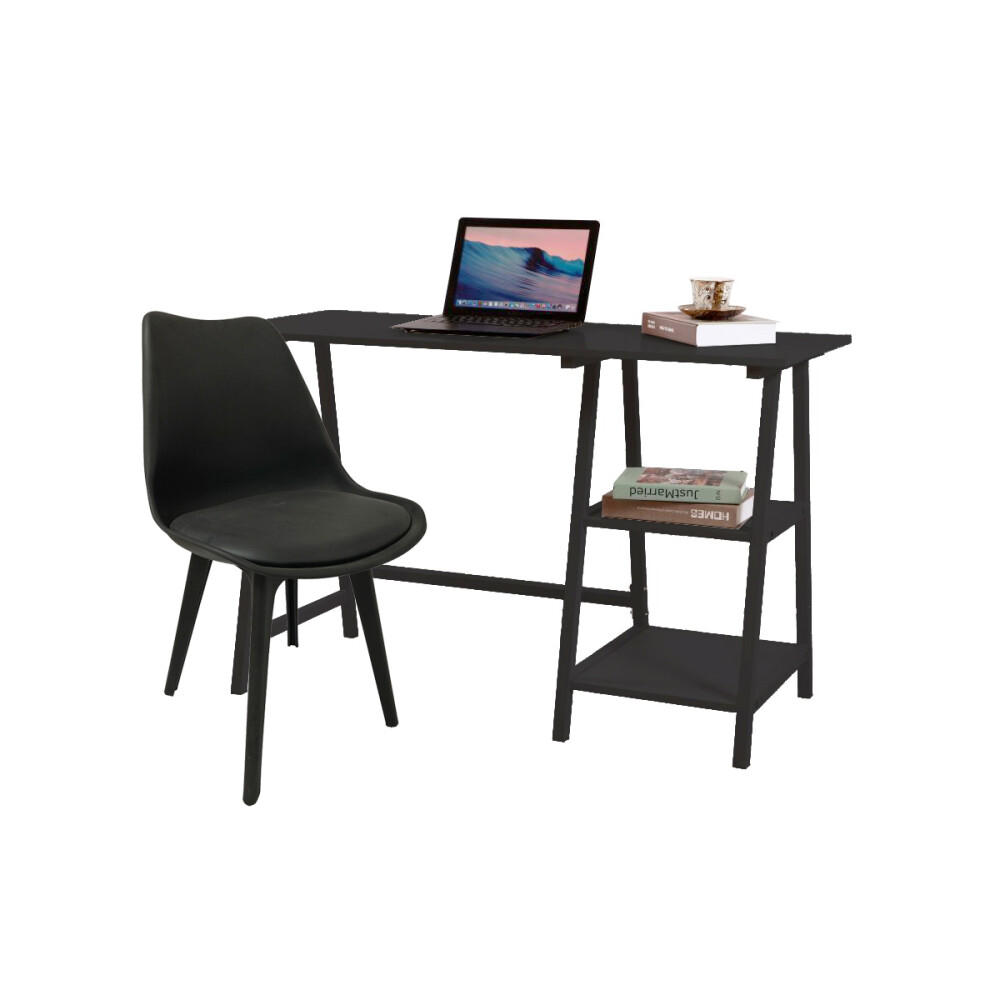Escritorio Con Estantes Modelo ENGLAND Negro