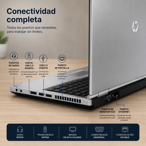 Notebook Hp Elitebook 8470p I7/ 8 Gb Ram/ 500 Gb Ssd NOTEBOOK RFPL HP 8470 I7/8GB/500/14"