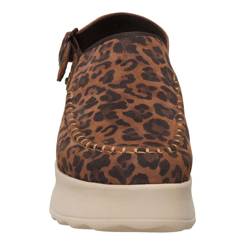 Zuecos Delray Clog Suede - Mujer Brown Leopard