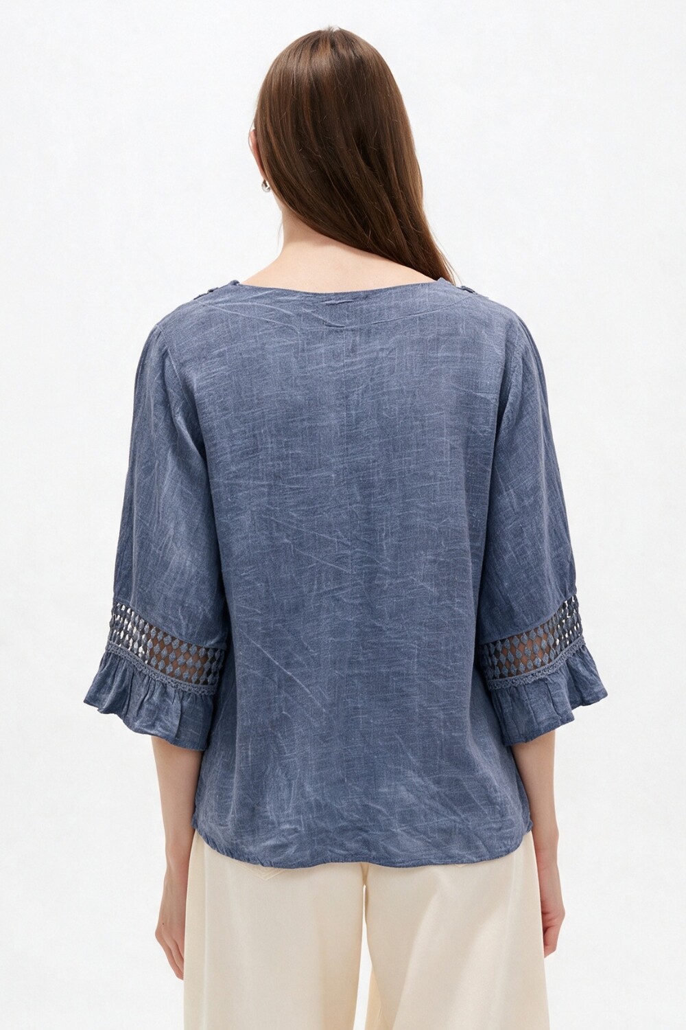 Blusa Surnia Azul Piedra