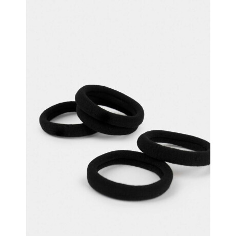 Set De Gomitas Elásticas Negro