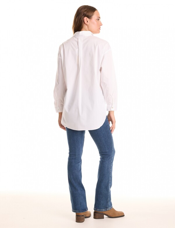 Camisa Tencel Oversized BLANCO
