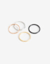Sets Anillos Metal Sets Anillos, Acero - Combinacion Bicolor