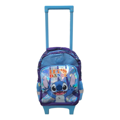 Mochila 35cm Stitch Carrito Celeste Stitch Mochila 35cm Stitch Carrito Celeste Stitch