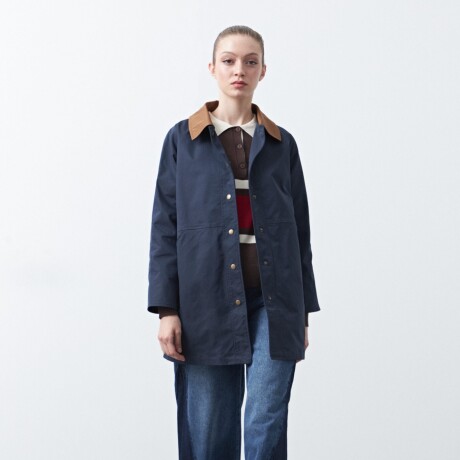 TRENCH SOLENE Azul Marino