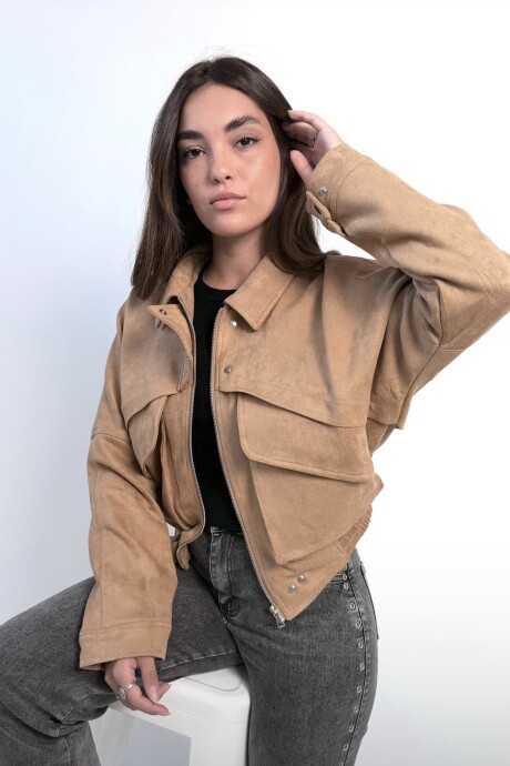 Campera MILA gamuza Campera MILA gamuza