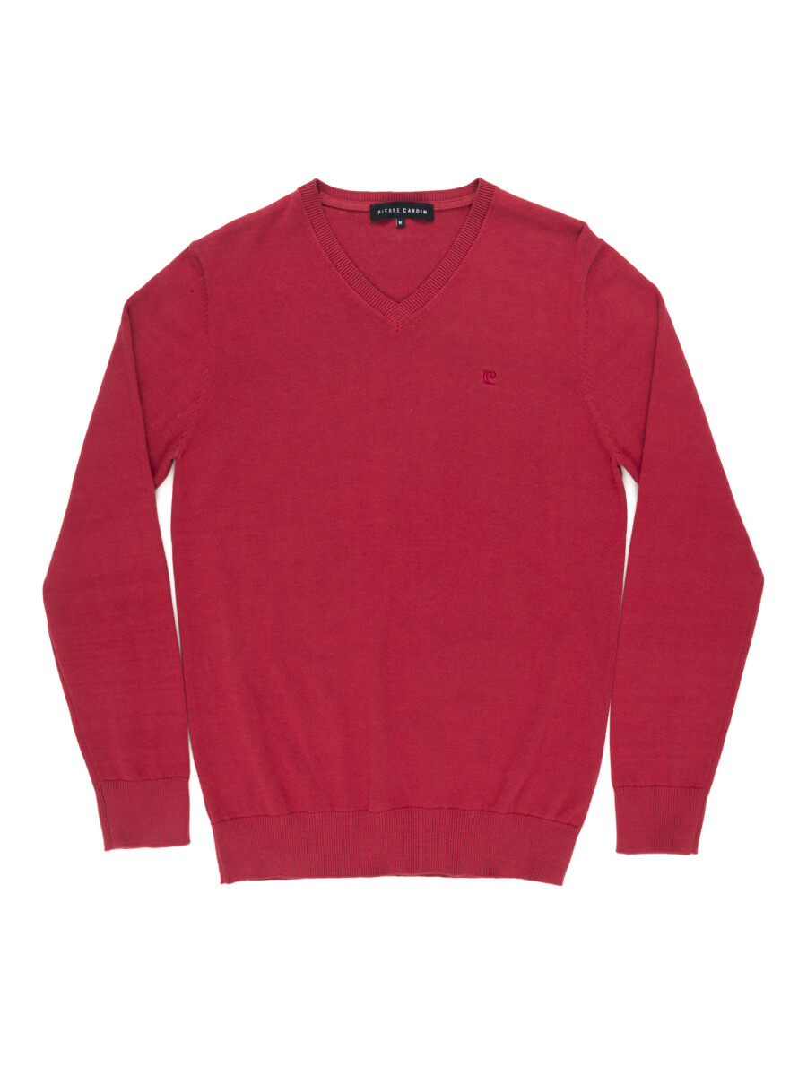 Sweater basico - rojo 