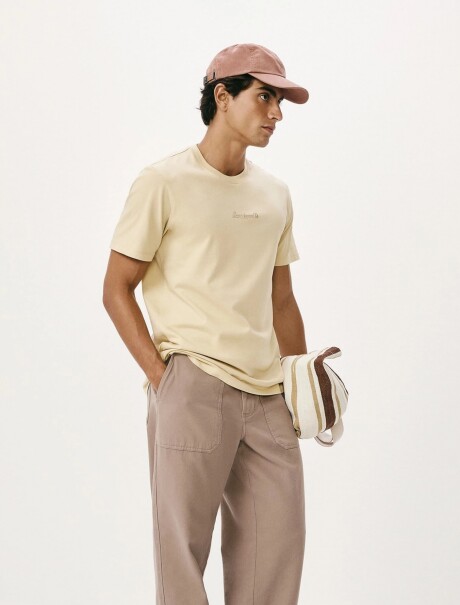 CAMISETA CON ESTAMPA BEIGE