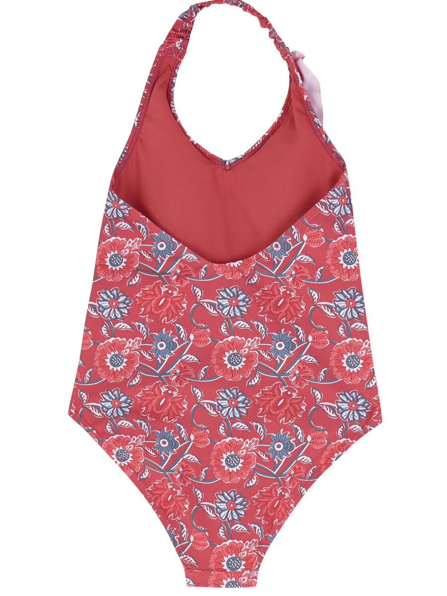 Bañador Estampado Flores Rosa