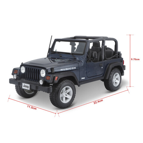 Auto de Colección Maisto Jeep Wrangler Rubicon Escala 1:18 U