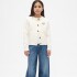 FRCH LOGO CARDI IVORY FROST