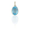 Dije Colgante Oval-Plata 925-Agua Marina-CP3991 Conpiedra