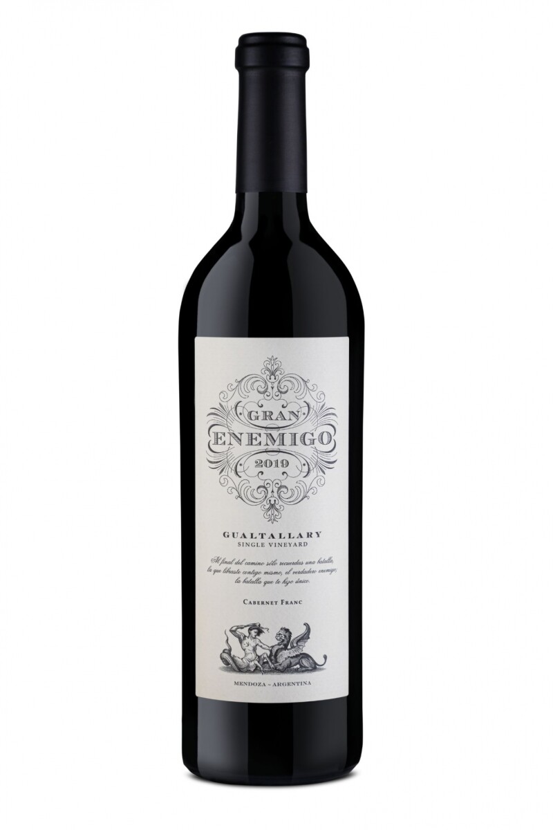 Vino GRAN ENEMIGO Cabernet Franc Gualtallary Single Vineyards 750ml. Vino GRAN ENEMIGO Cabernet Franc Gualtallary Single Vineyards 750ml.