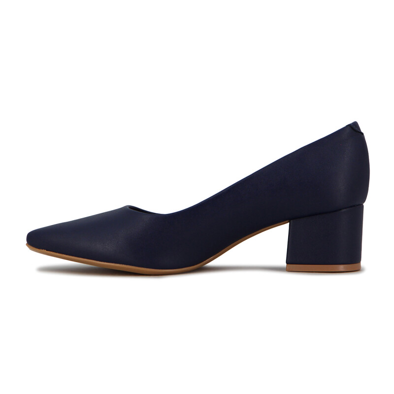 Zapato Vizzano Mujer Taco 5cm Cuadrado Marino