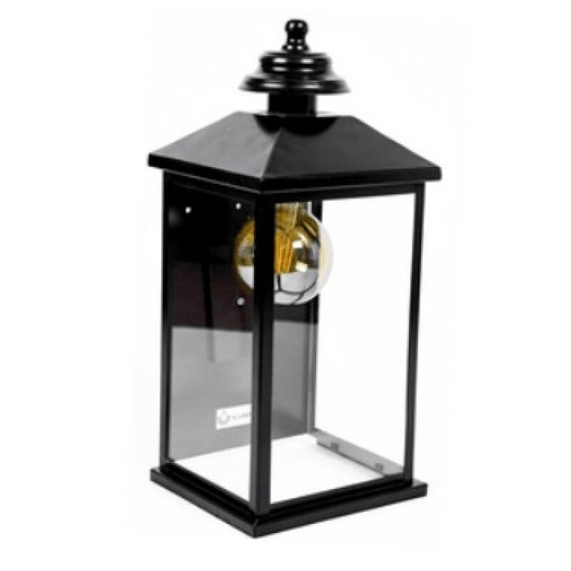 FAROL 1L VERO P/ MURO CHAPA NEGRA GRANDE E27 FAROL 1L VERO P/ MURO CHAPA NEGRA GRANDE E27
