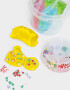 Lúdico Glitter Set De Slimes Con Toppers - Azul Celeste