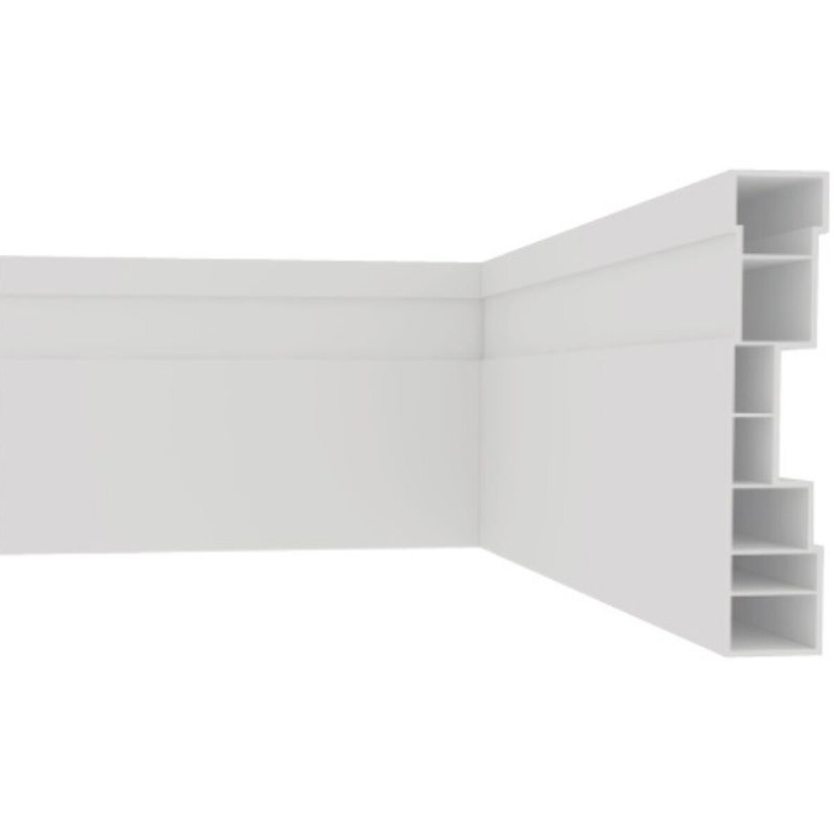 Zocalo PVC 2,40m Blanco