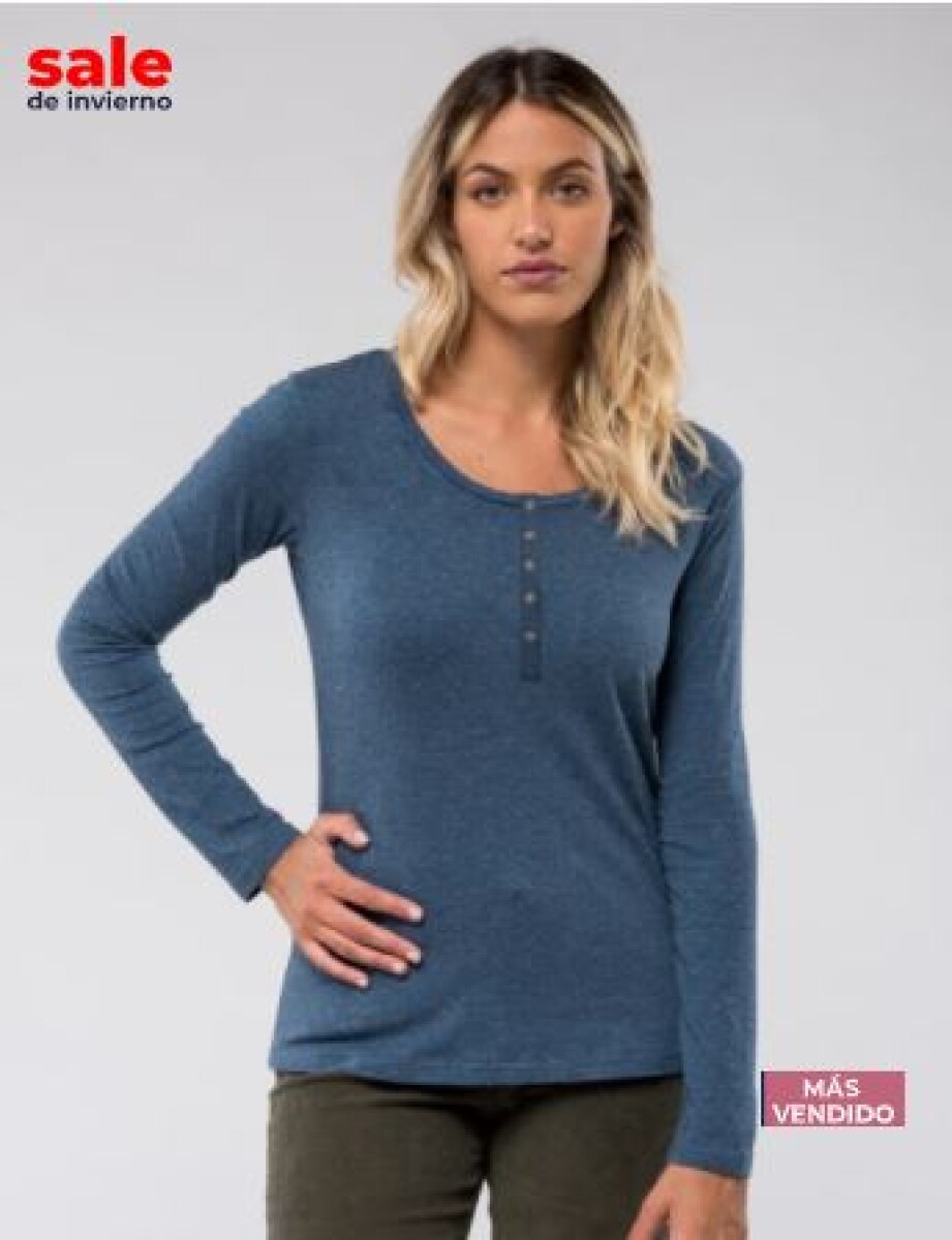 Blusa lisa - Azul 