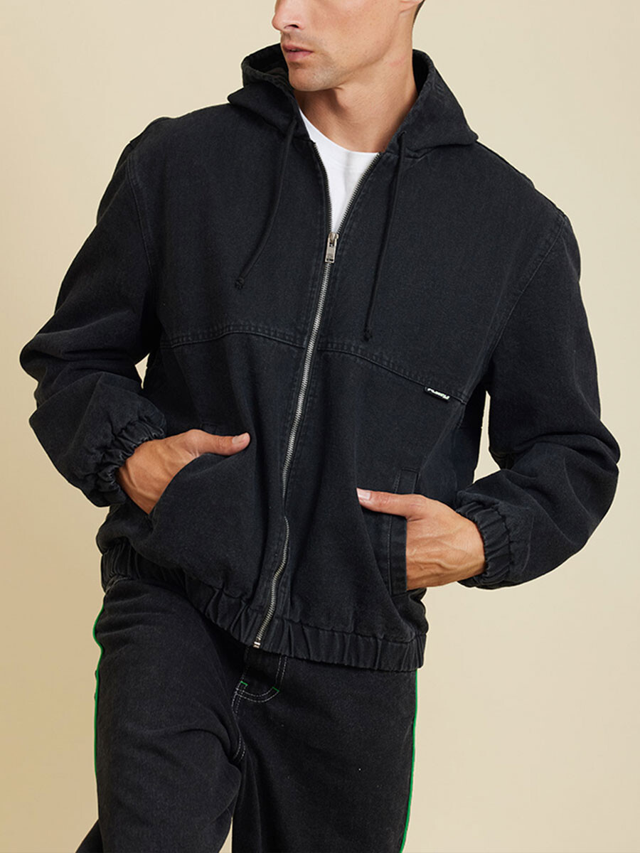 CAMPERA JEAN LUZO RUSTY - Negro 