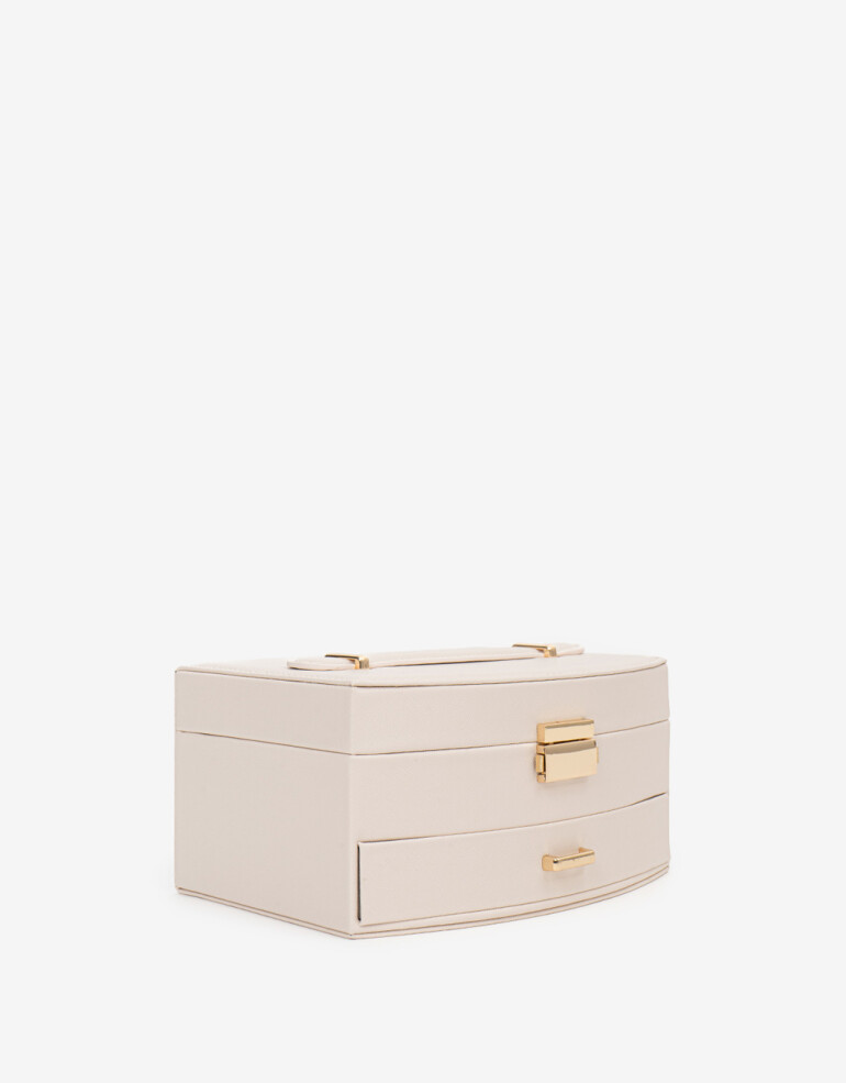 Porta Cosméticos Navidad Organizador De Bijou - Blanco Crudo