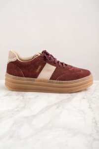 Zapatilla Combinada Berenjena