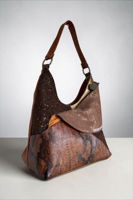 Cartera ISEA Marrón Combinada Jaspeado Cartera ISEA Marrón Combinada Jaspeado