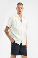 PREMIUM LINEN SHORTS Navy