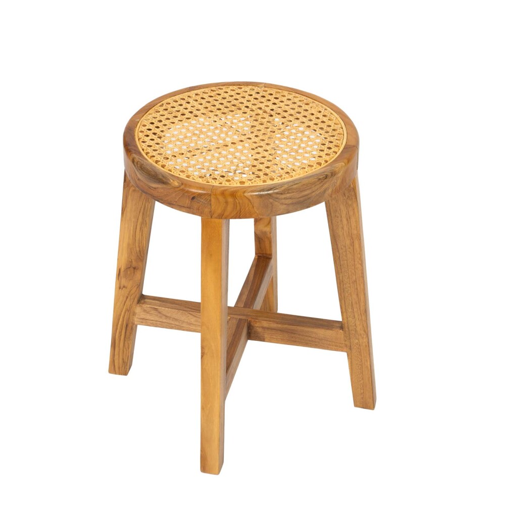 TABURETE TEX NATURAL/BEIGE MADERA 1