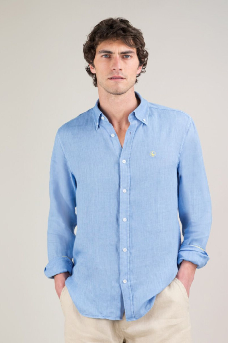 Camisa Lino El Ganso Azul