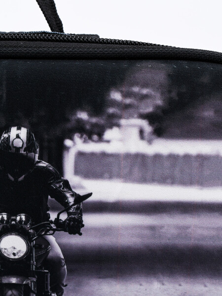 LUNCHERA MOTO GRIS