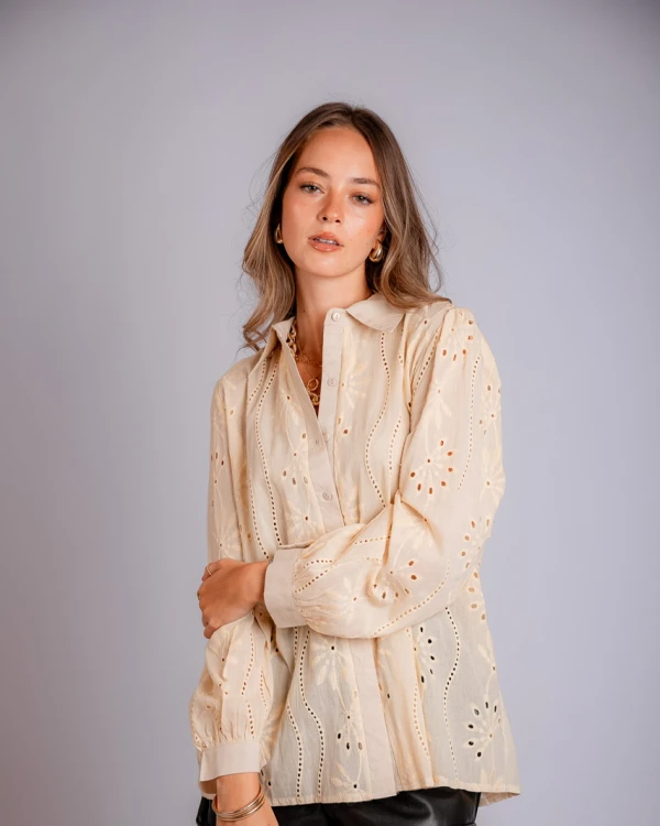 Camisa Lucienne beige