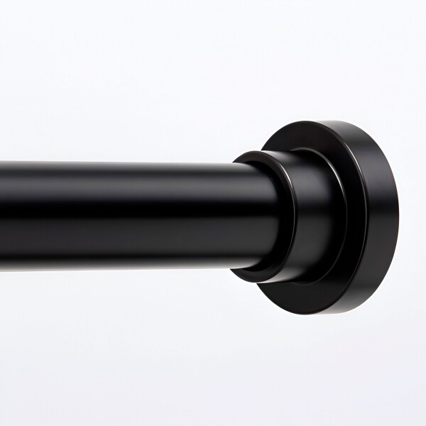 Barrote Extensible Para Cortina Metal 91-137Cm Con Punteros Color Negro