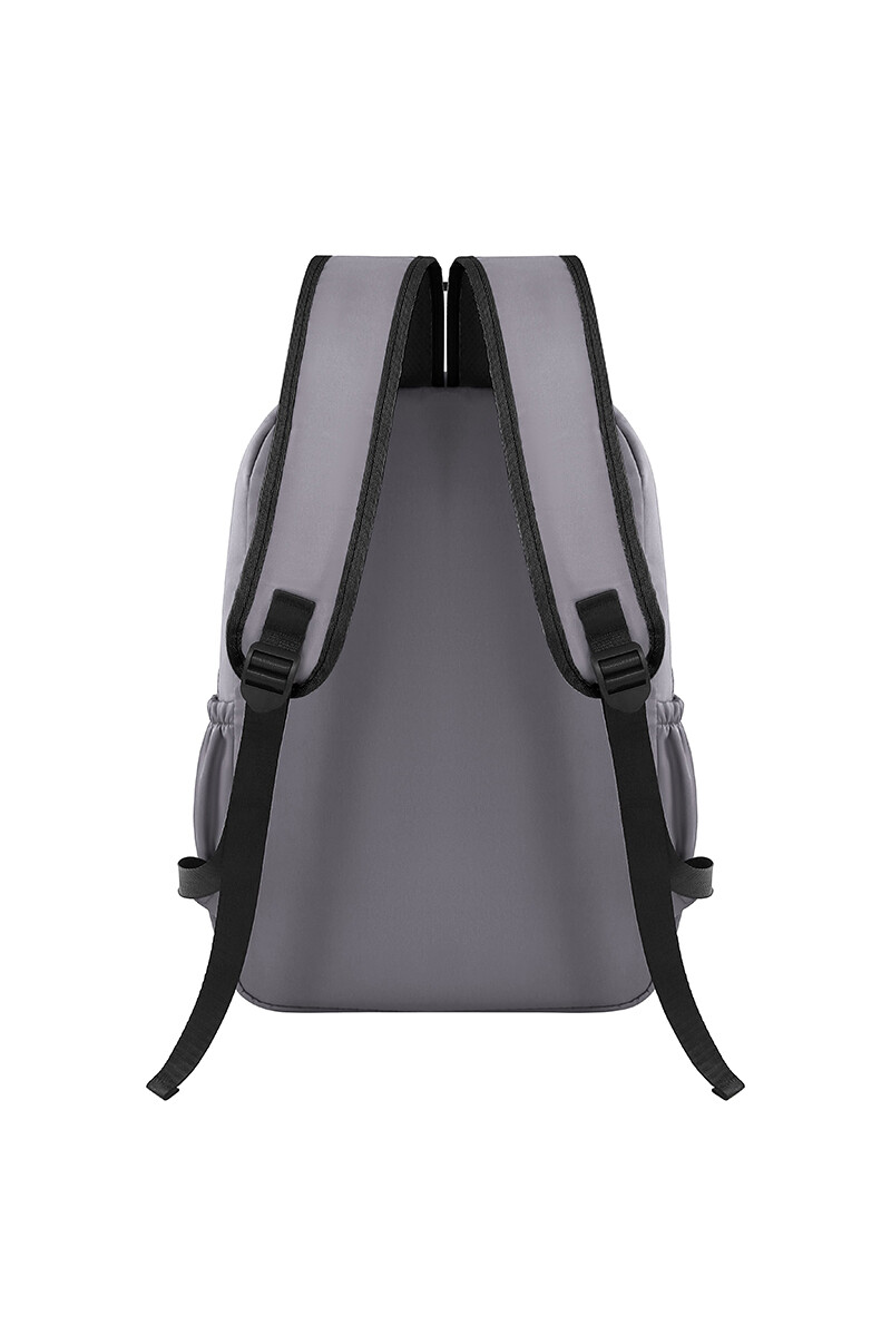 Mochila con cartuchera Trendy Gris