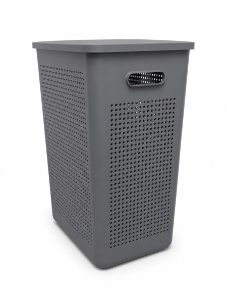 CESTO PARA ROPA GRIS