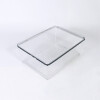 ORGANIZADOR RECT ACRIL TRANSP C/TAPA Unica