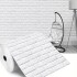 Revestimiento Pared Adhesivo 3d Piedra Ladrillo 20 Mts x 0,70 Mts Variante Color Blanco