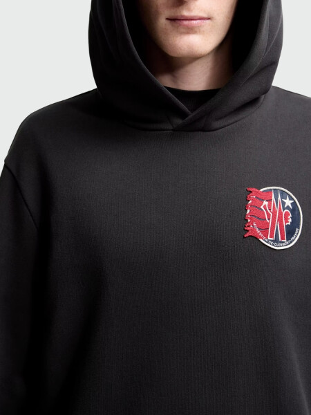 MONCLER - Buzo con Logo Estrella Carbón