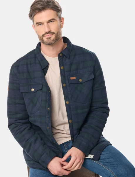 SOBRECAMISA TIPO CAMPERA Azul