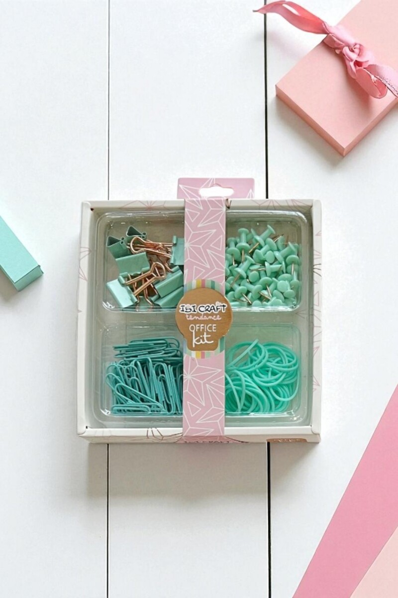 Set de escritorio ibi craft tendance - office kit - verde pastel 