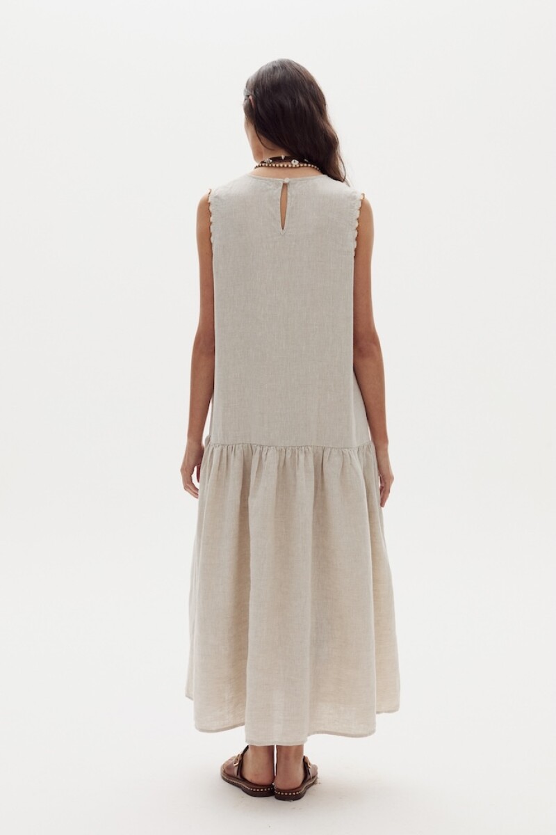 Vestido Cleo en Lino Natural