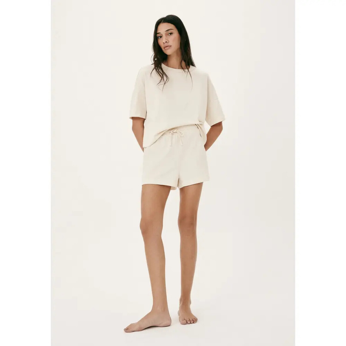 PIJAMA MM FEM - BEGE CLARO 